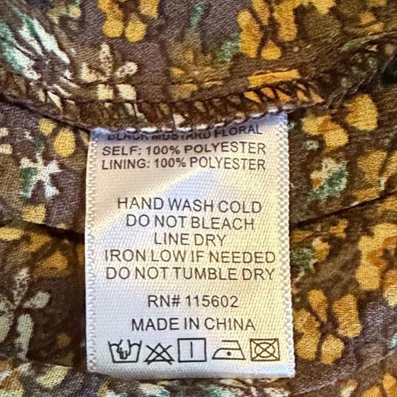 Lush Floral Long Sleeve Dress Size Medium ❤️ - Picture 5 of 5